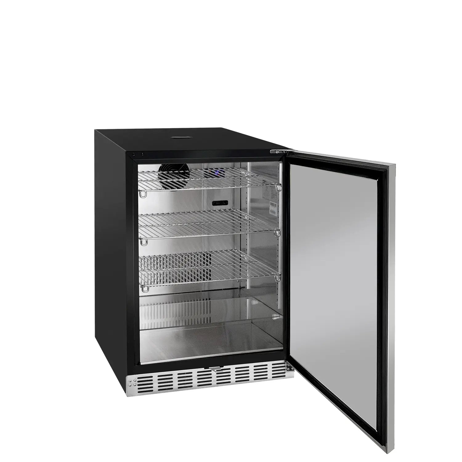 Kegco 24" Wide Single Tap Stainless Steel Built-In Right Hinge ADA Kegerator with Kit