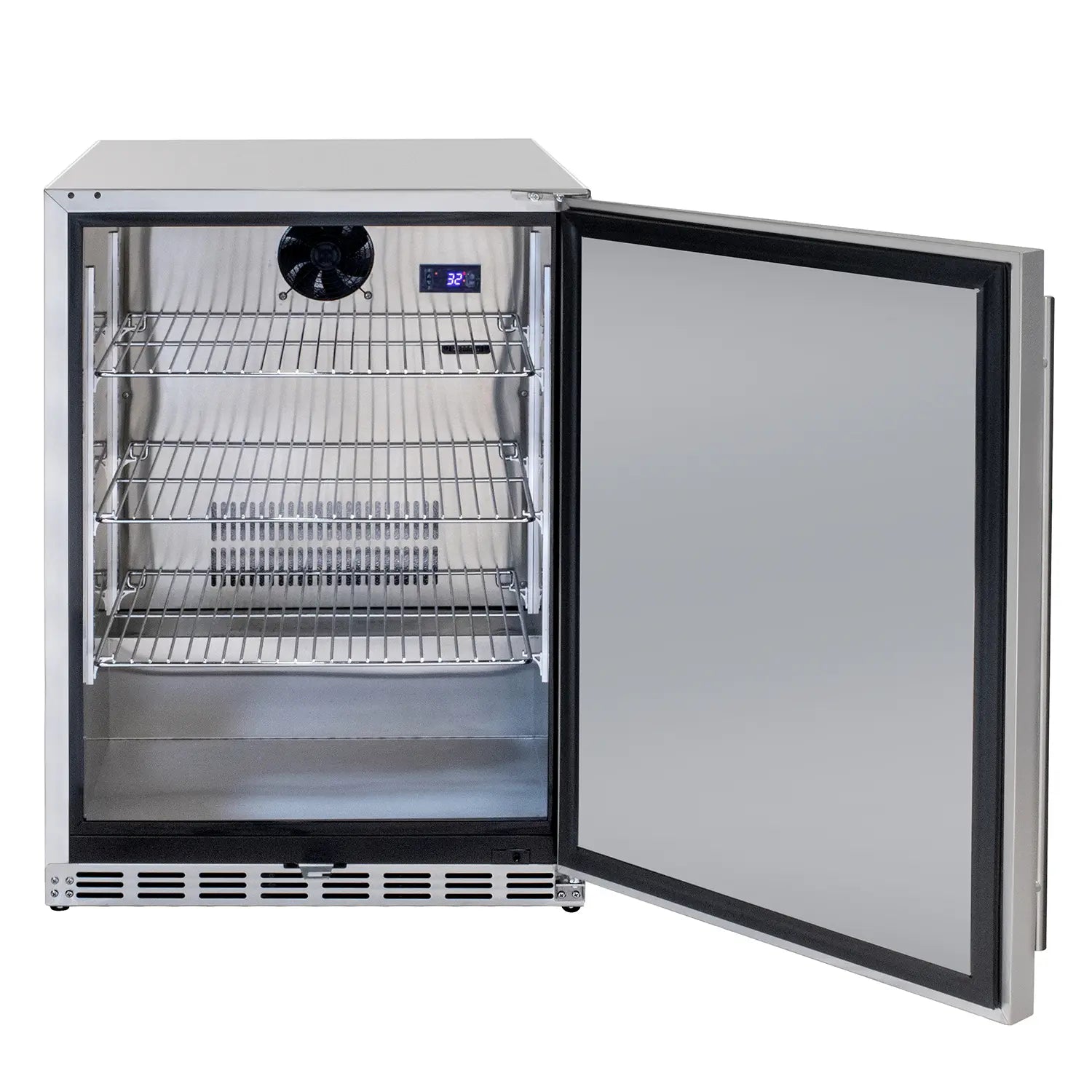 Kegco 24" Wide Outdoor All Stainless Steel Commercial Built-In Refrigerator