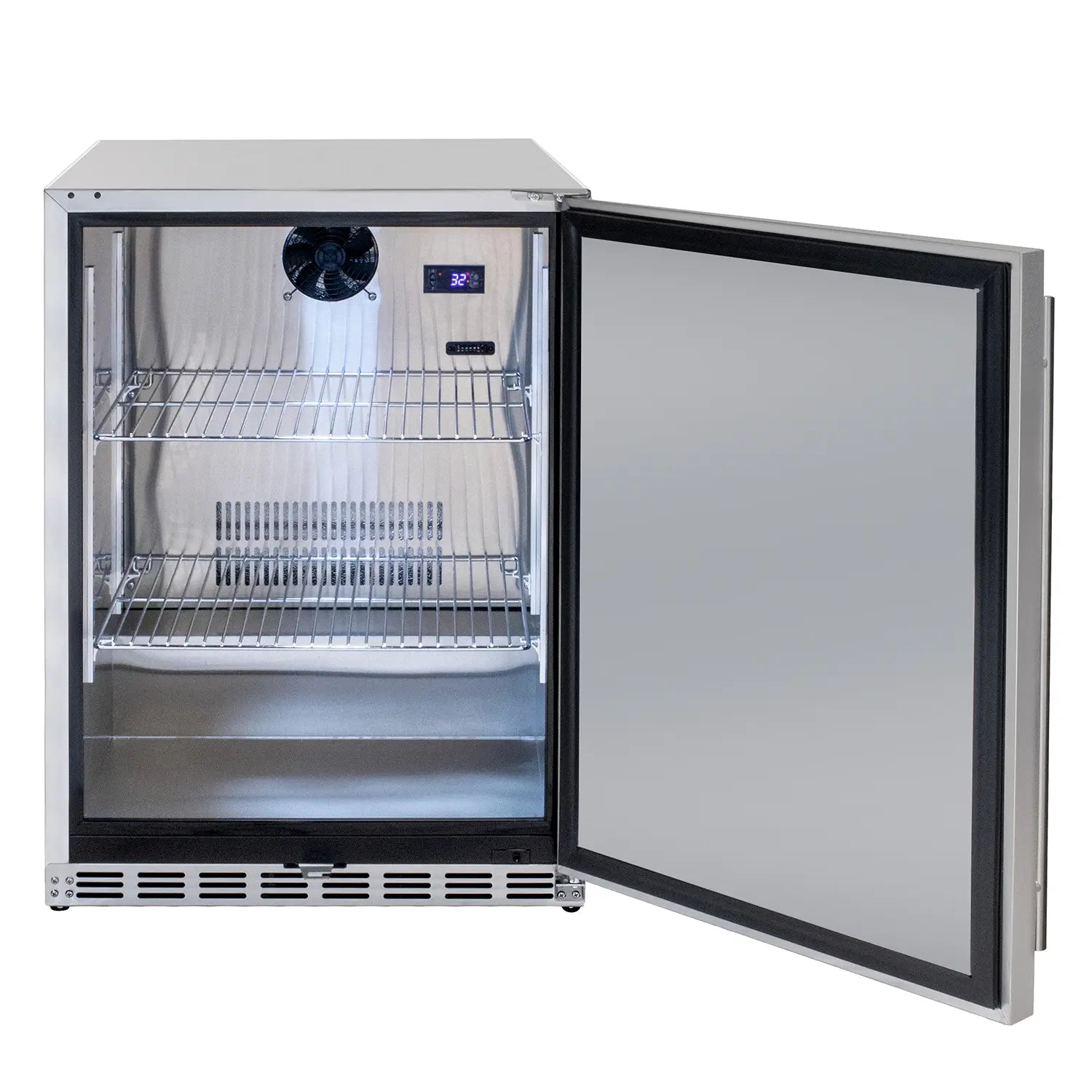 Kegco 24" Wide Outdoor All Stainless Steel Commercial Built-In Refrigerator
