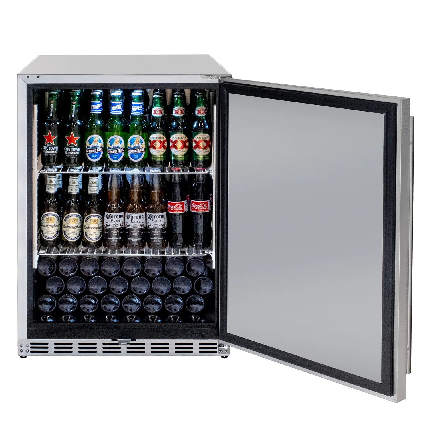 Kegco 24" Wide Outdoor All Stainless Steel Commercial Built-In Refrigerator