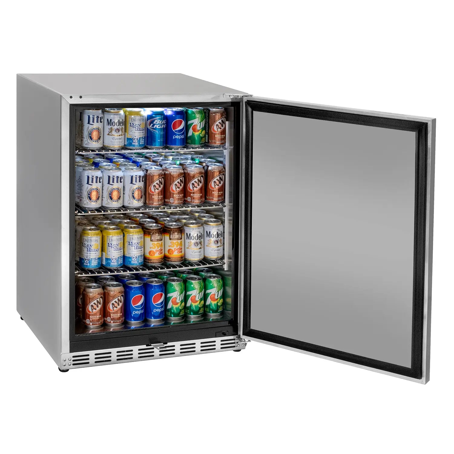 Kegco 24" Wide Outdoor All Stainless Steel Commercial Built-In Refrigerator