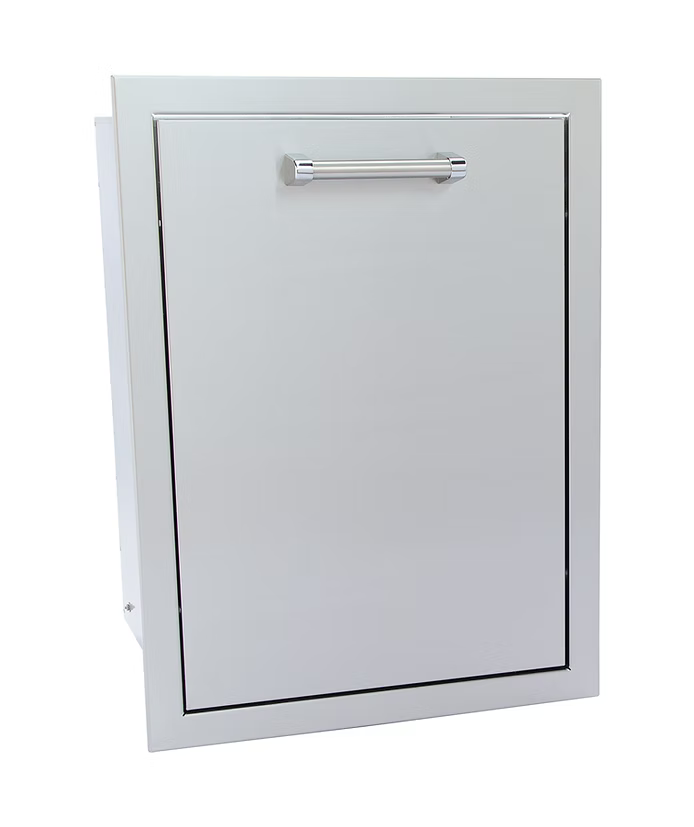 Outdoor Kitchen Stainless Steel Trash/Propane Pull-Out