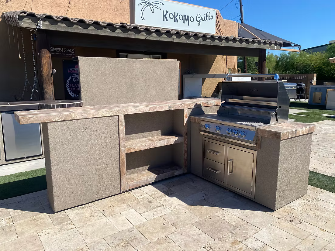 Custom Aspen BBQ Island