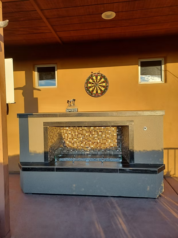 Fireplace Fire-Glass Burner Insert