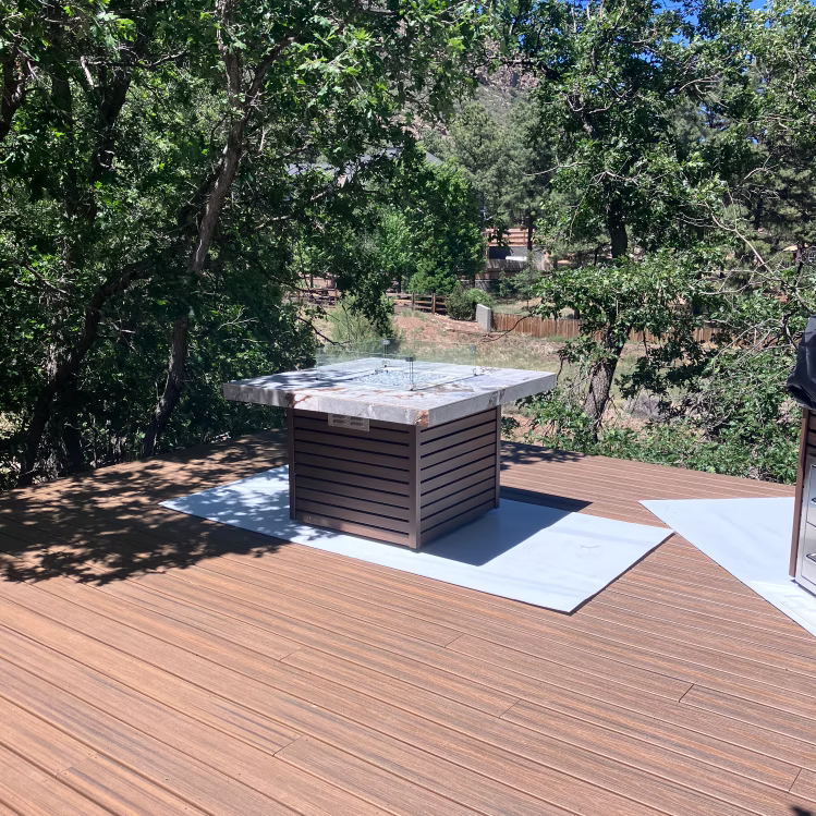 Jamaica Fire Table with fire-glass