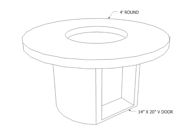 Bahama Firepit Floor Model