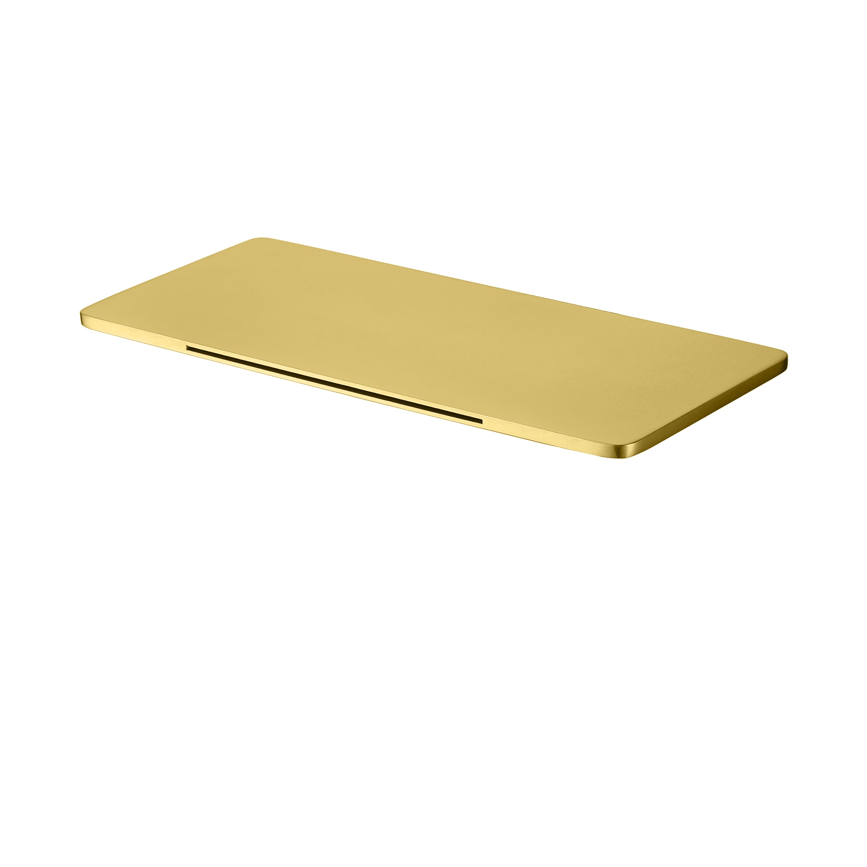 Waterfall Wall-mount pressure balance Bath Tub Filler Faucet Brushed Gold