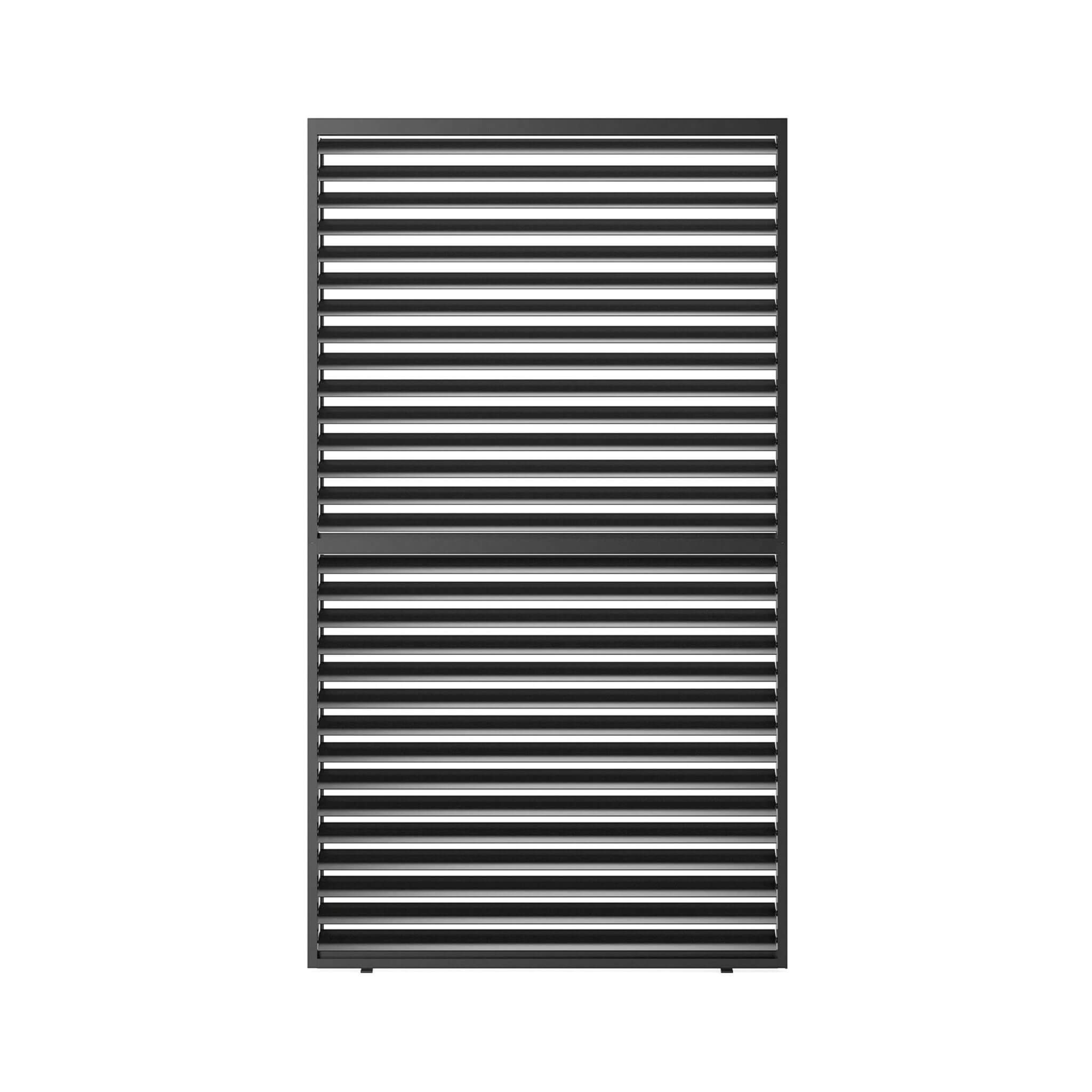[04X07FT] Alora Premium Adjustable Aluminum Louvered Pergola With Side Wall Panel (SAK25458)