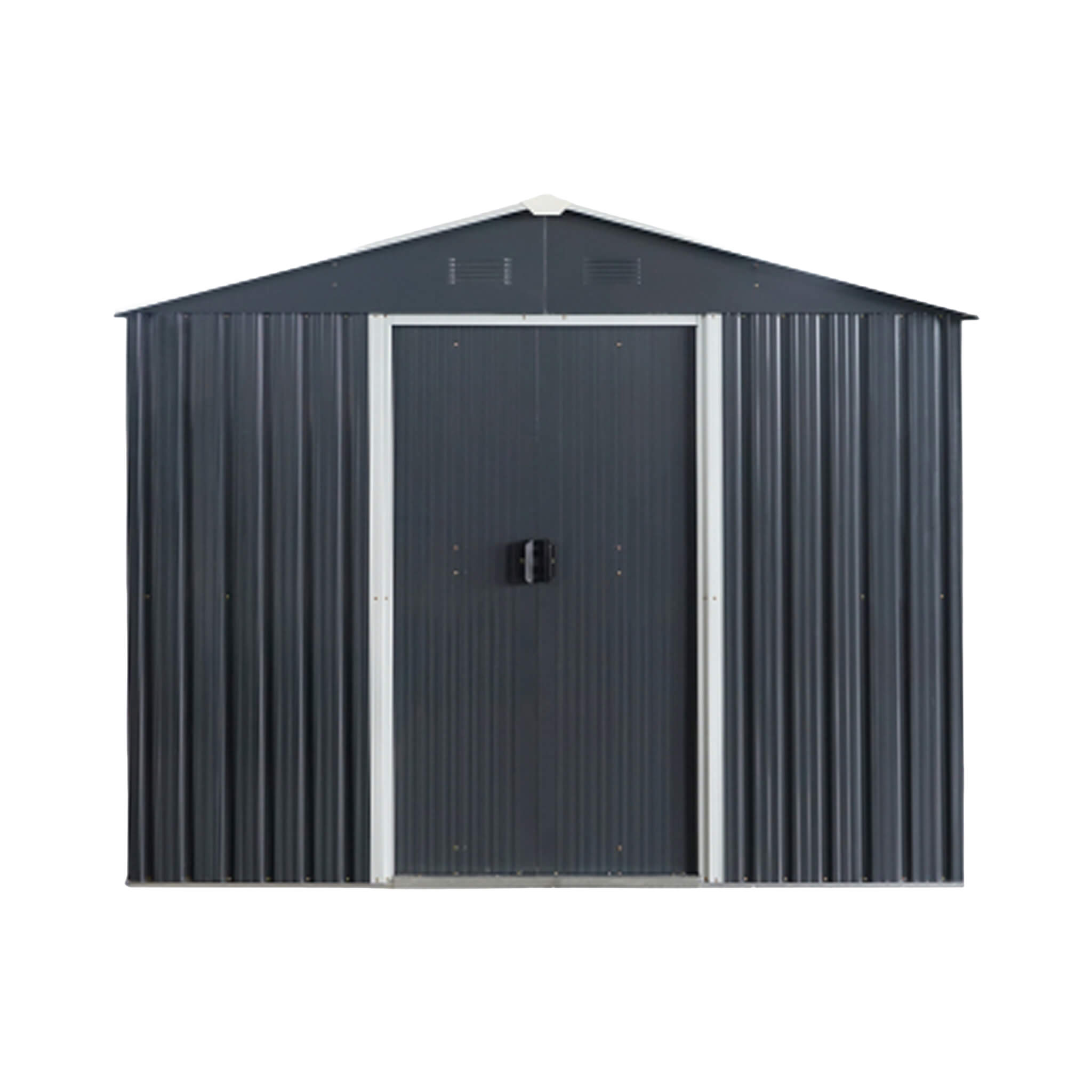 [06X08FT] Alora Premium Outdoor Metal Storage Shed With Metal Floor Frame (SAK95204)