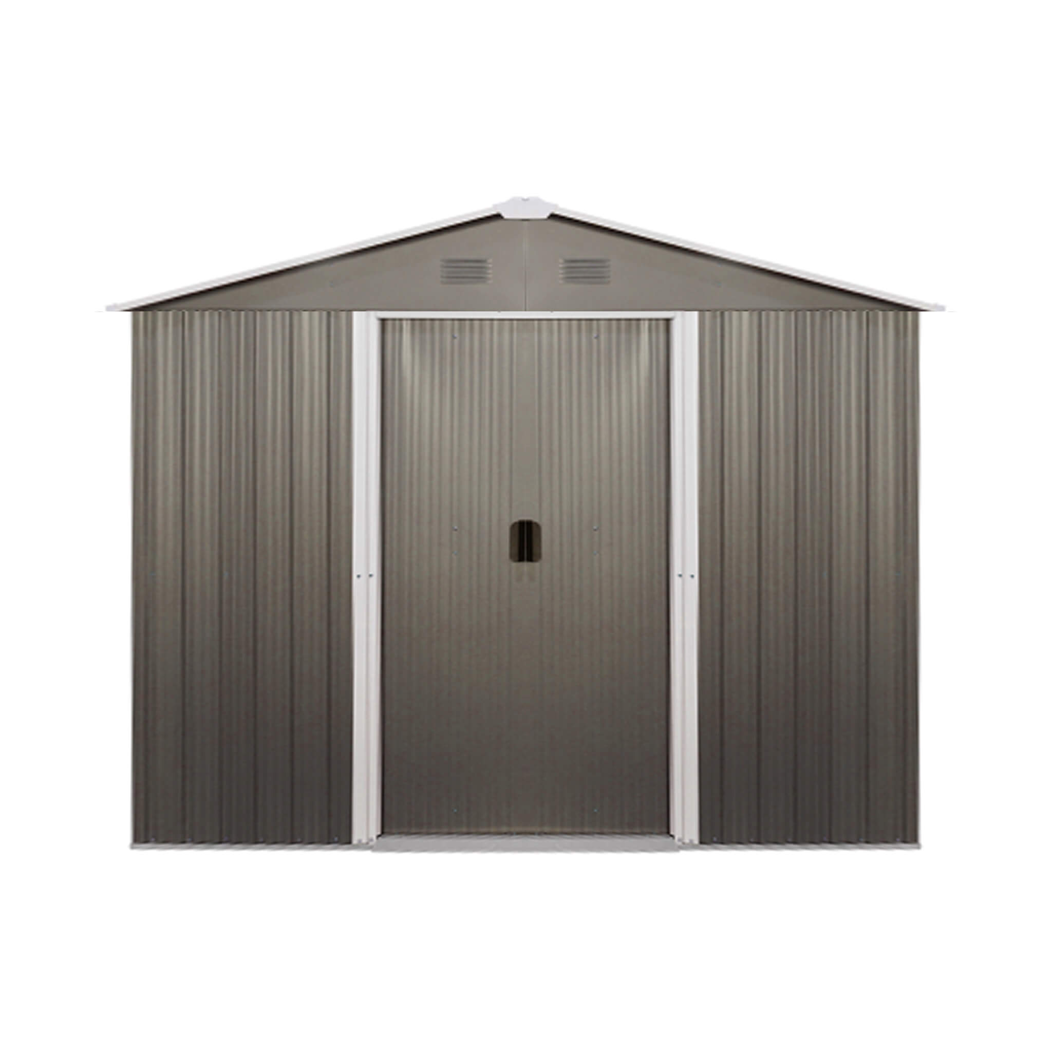 [06X08FT] Alora Premium Outdoor Metal Storage Shed With Metal Floor Frame (SAK95204)