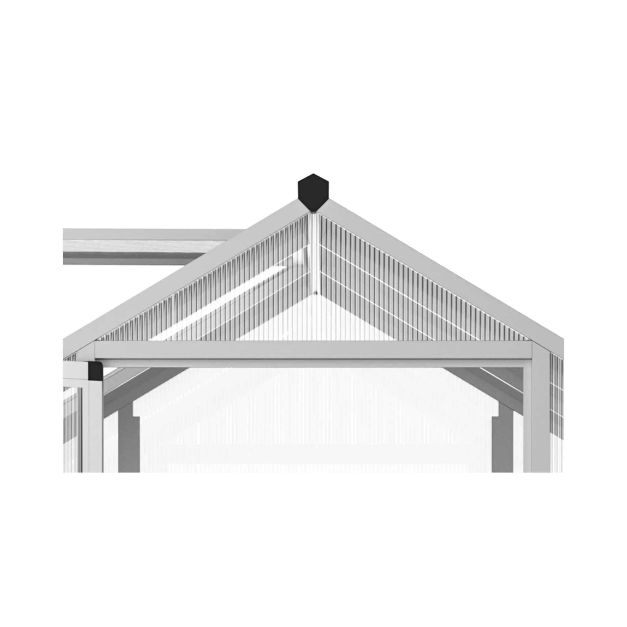 [06X10FT] Alora Large Walk-In Backyard Greenhouse W/ Rainwater Collection System And Roof Vent (SAK93581)