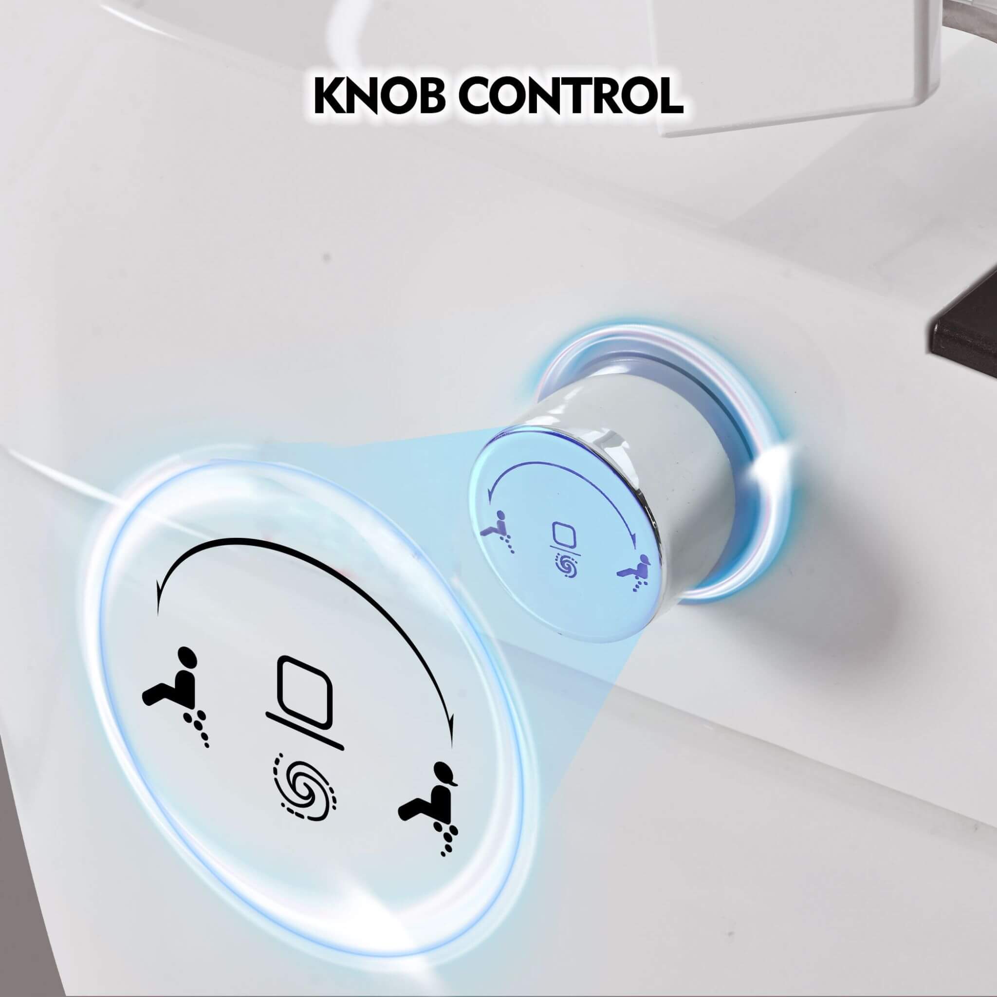 Nuvia 1/1.28 GPF Smart Compact Dual Flush Tankless Toilet Bidet Combo With Self-Cleaning Nozzle And Foot Sensor Flush (SAK58021)