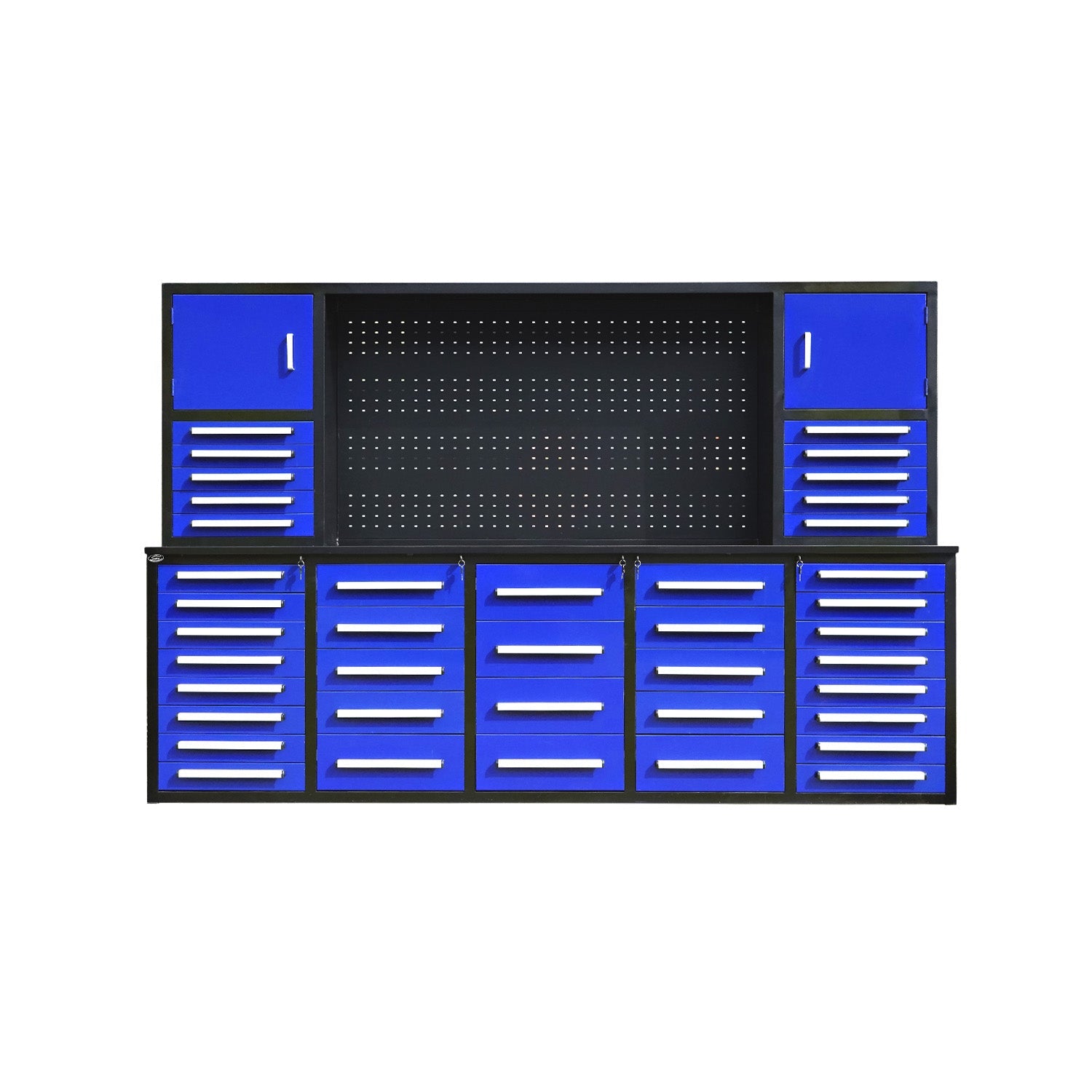 10ft Workbench Cabinet(40 Drawers, 2 Cabinets & 1 Pegboard)