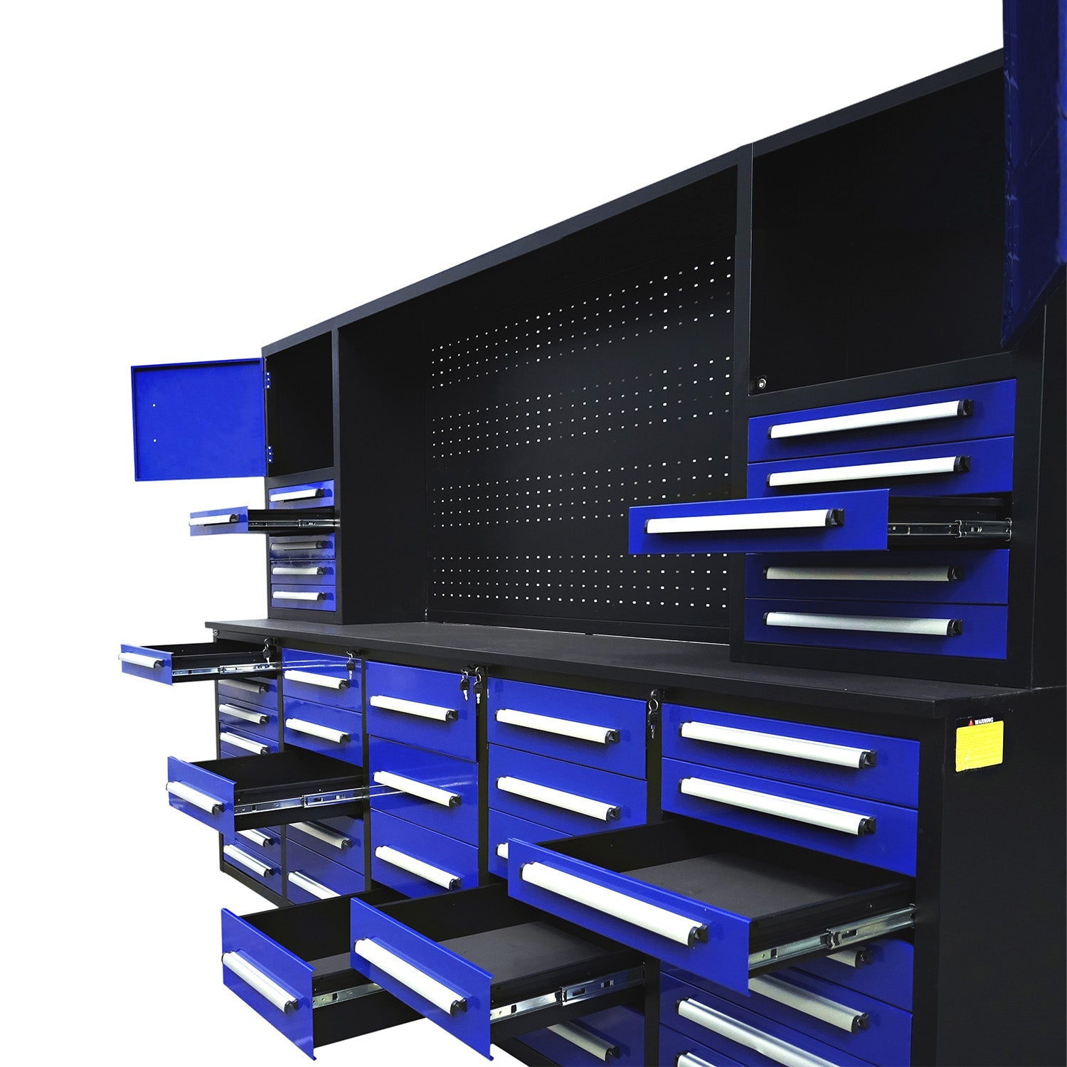 10ft Workbench Cabinet(40 Drawers, 2 Cabinets & 1 Pegboard)