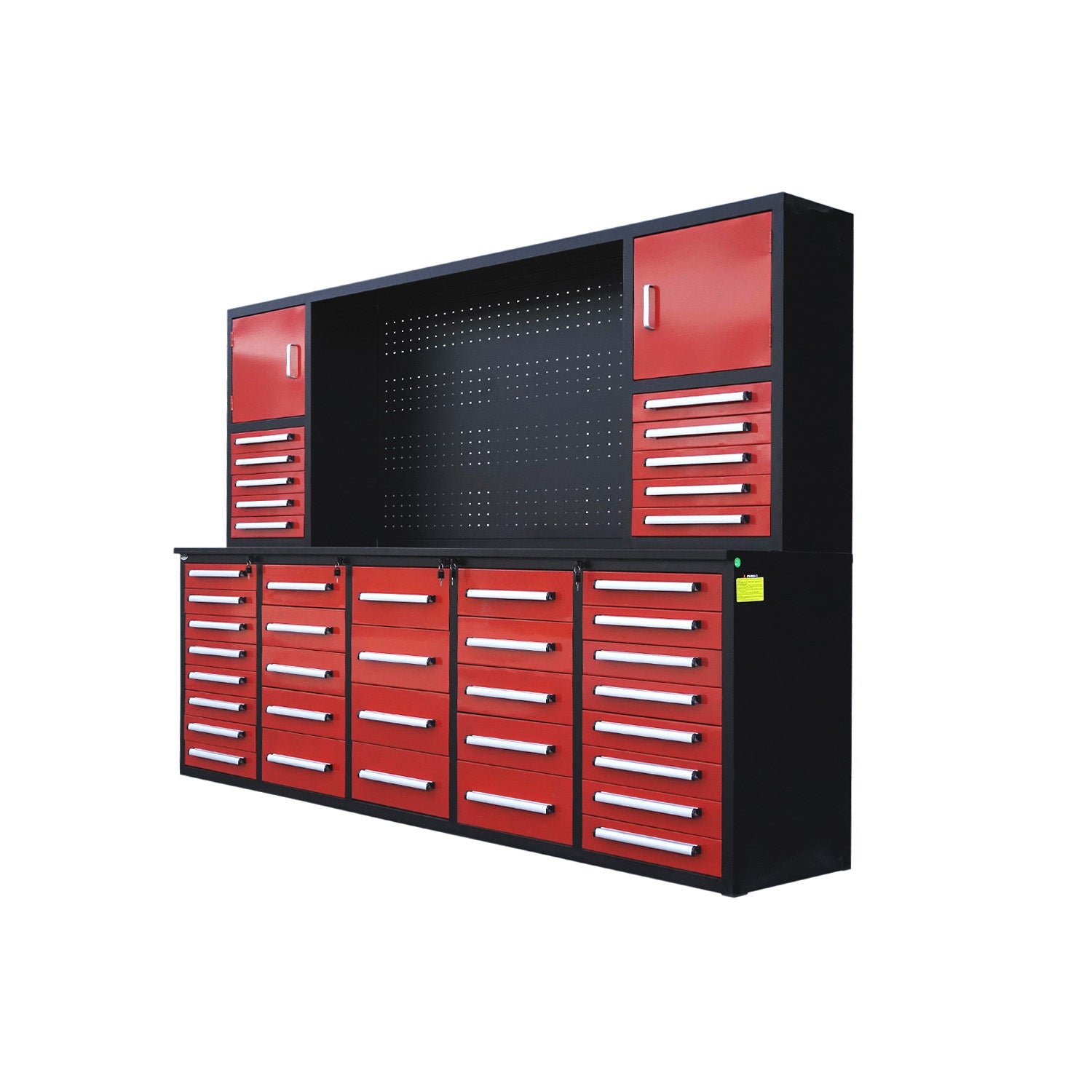 10ft Workbench Cabinet(40 Drawers, 2 Cabinets & 1 Pegboard)