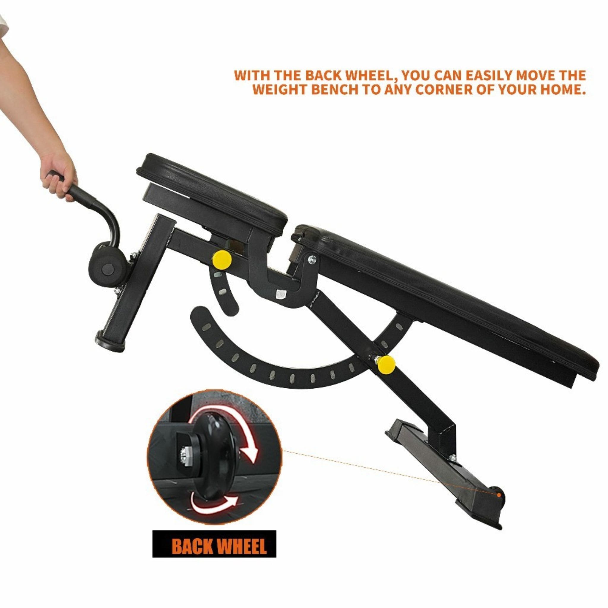 1000LBS Multi-Functional Barbell Rack Squat Power Cage With Weight Bench (SAK35822)