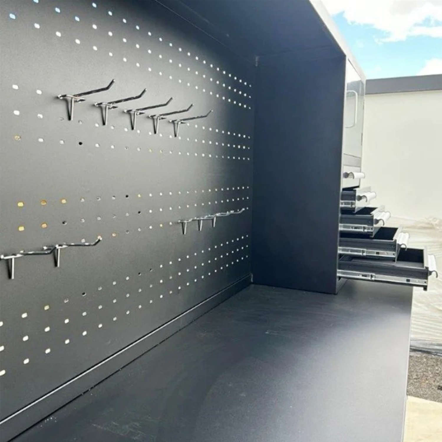 10ft Workbench Cabinet(40 Drawers, 2 Cabinets & 1 Pegboard)