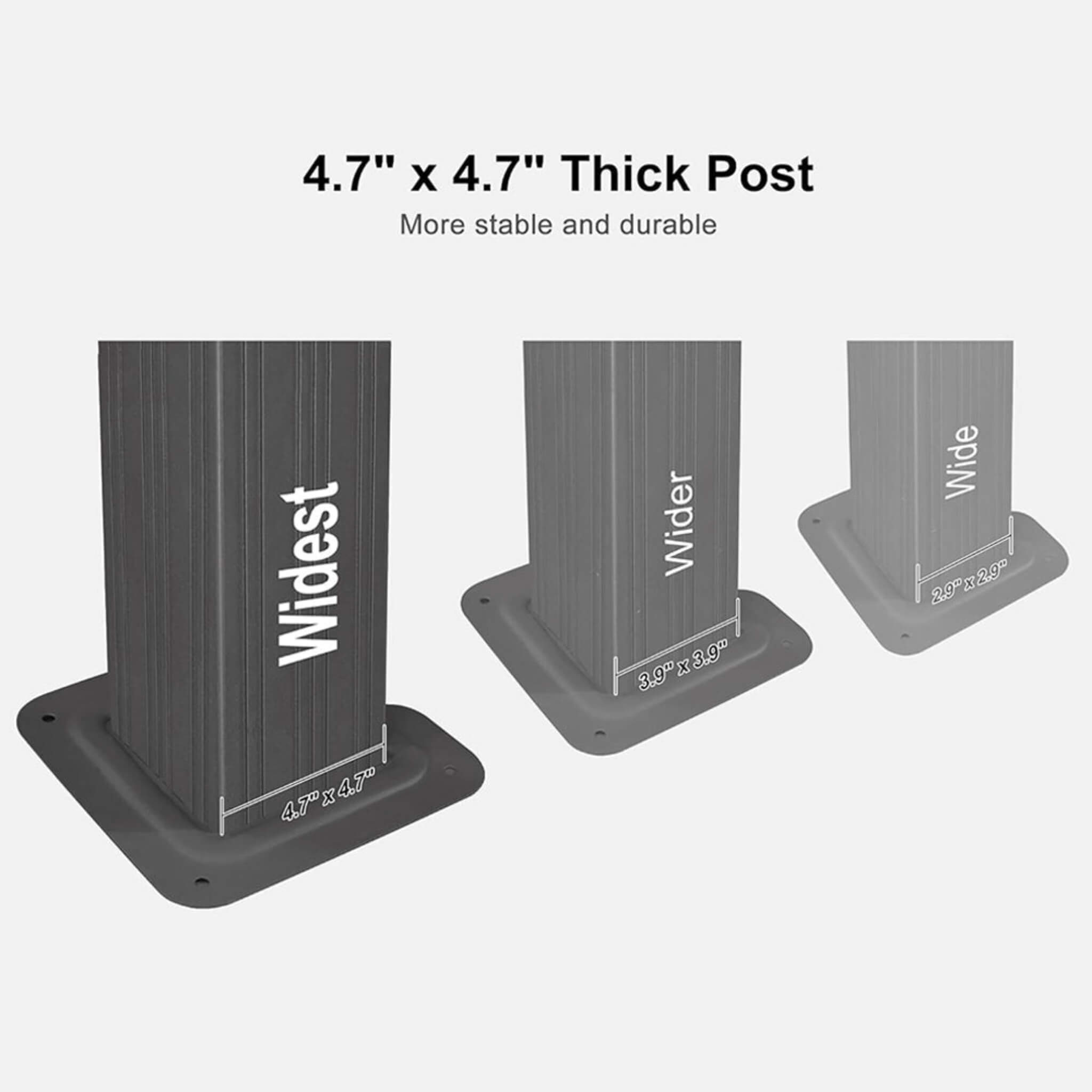 [10X13FT] Alora Large Premium Outdoor Hardtop Aluminum Gazebo With Galvanized Steel Double Roof (SAK74826)