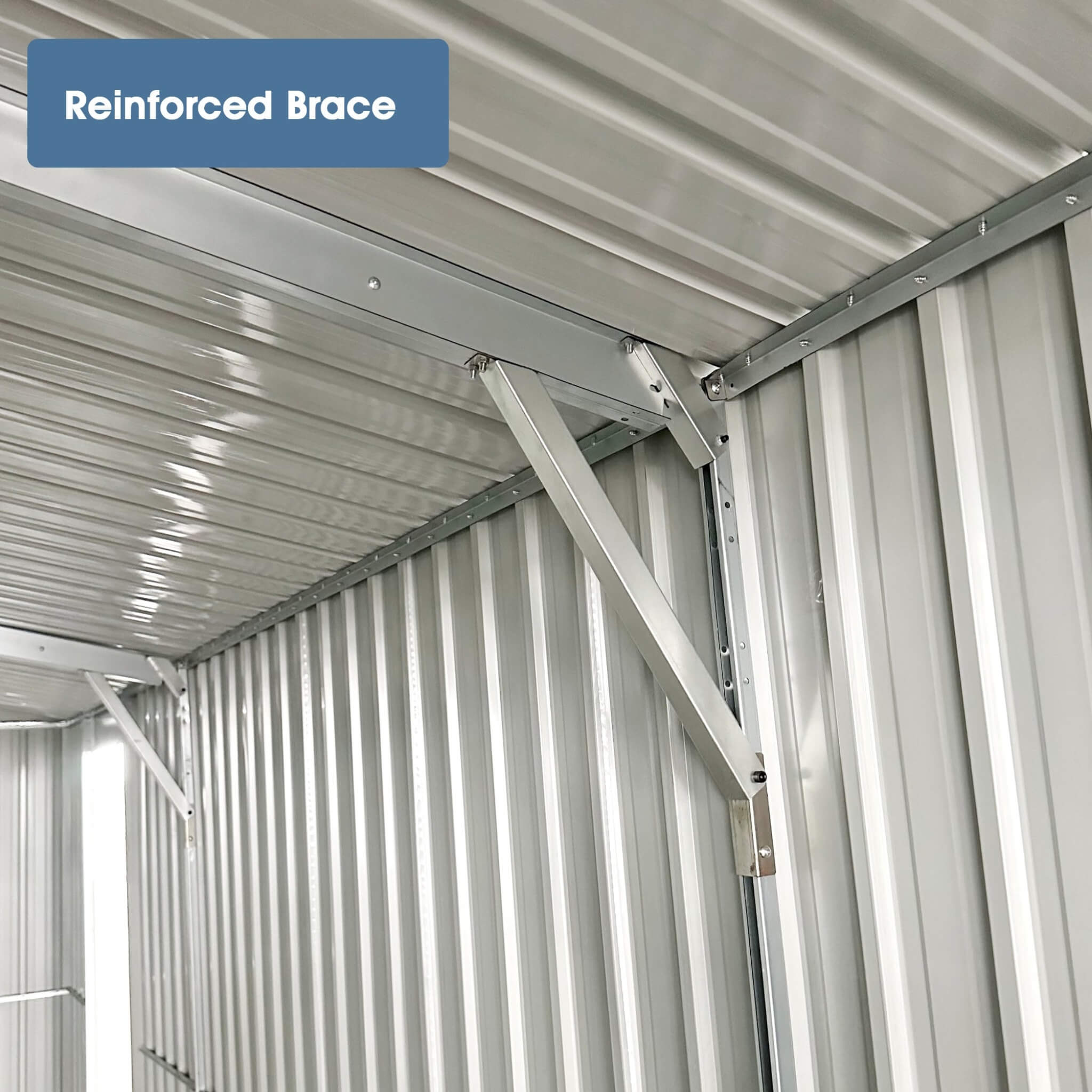 [10X20FT] Alora Heavy-Duty Multipurpose Outdoor All-Weather Utility Garage Storage Shed With Air Vents (SAK74834)