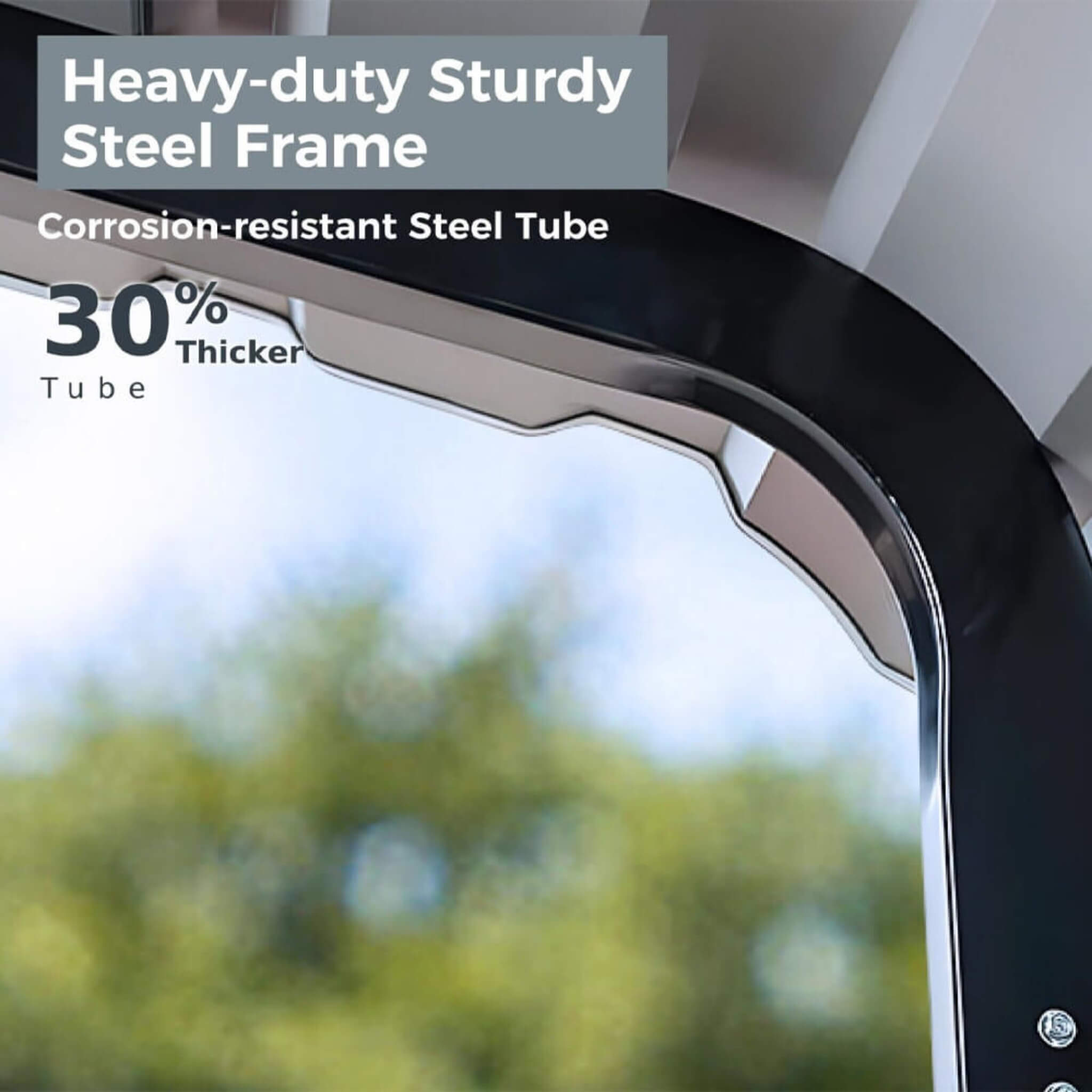 [12X25FT] Alora Heavy Duty Extra Large Multi Vehicle Carport Kit With Galvanized Steel Roof (SAK37514)