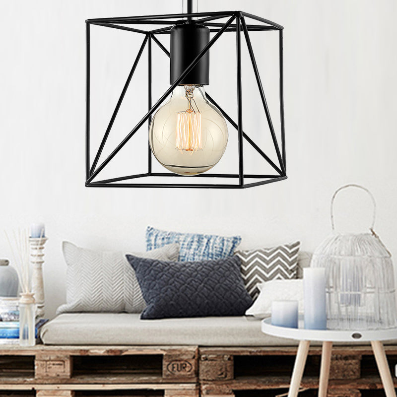 Emersyn Your Space with Exposed Beauty: The Wire Frame Semi-Flush Ceiling Light