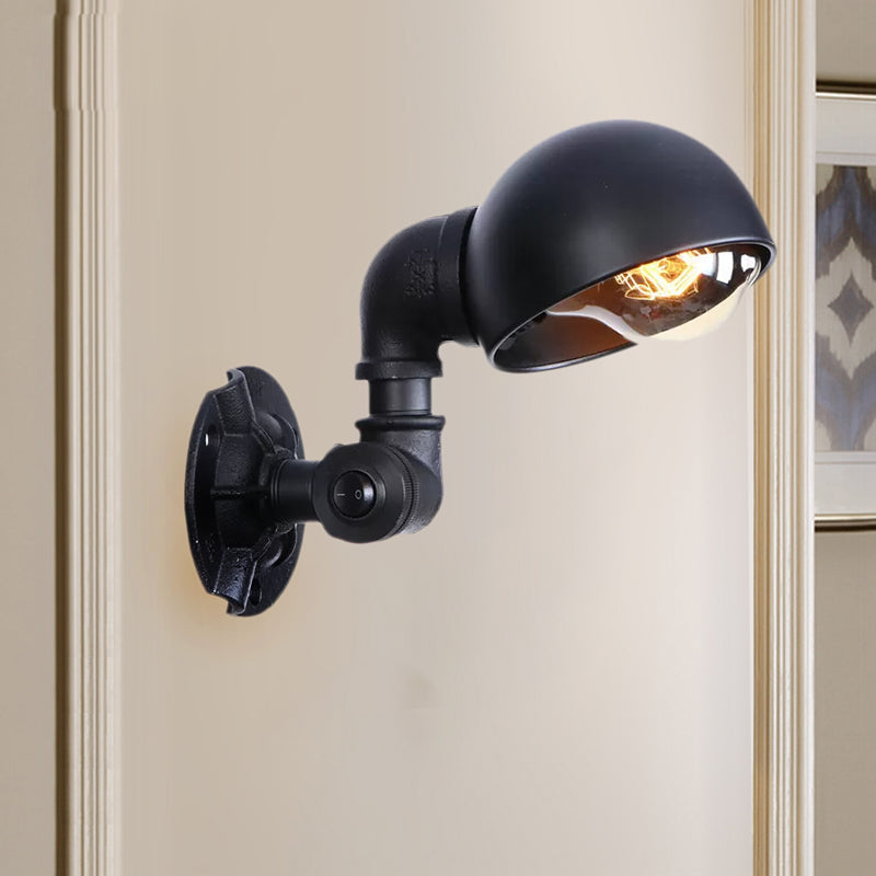 Aria Industrial Chic Sconce: Vintage Charm with Modern Versatility