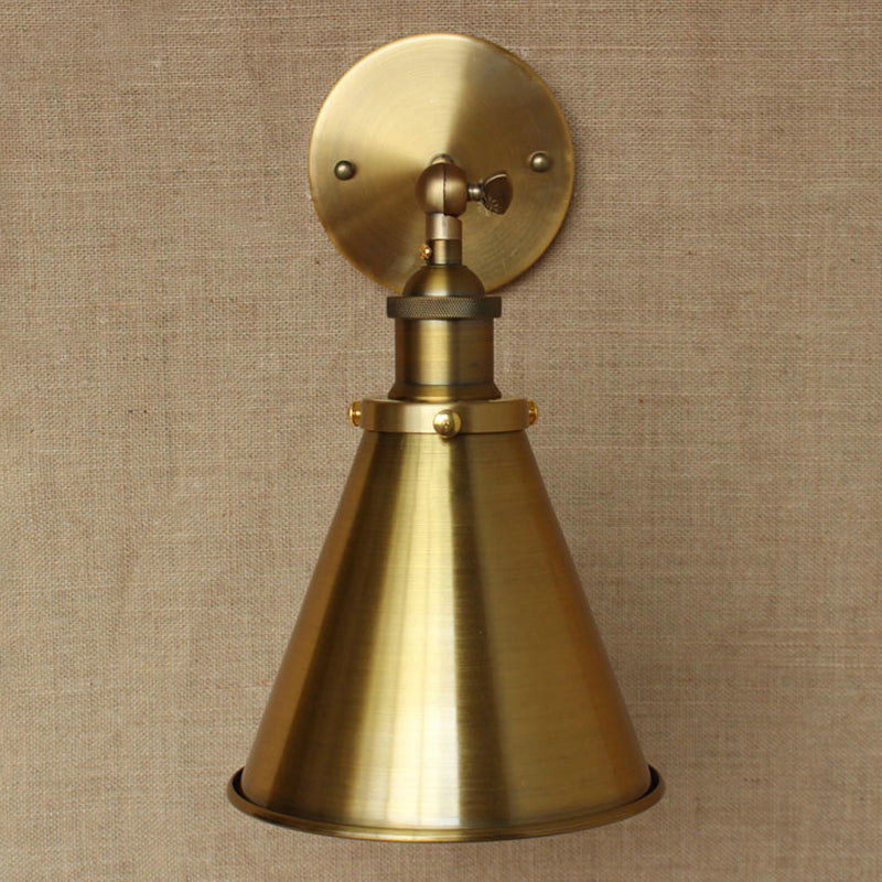Captivate Your Living Room with Industrial Flair: The Conical Wall Mount Light