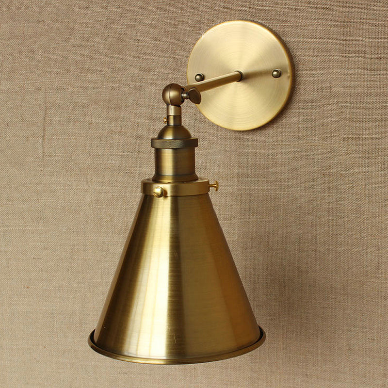 Captivate Your Living Room with Industrial Flair: The Conical Wall Mount Light