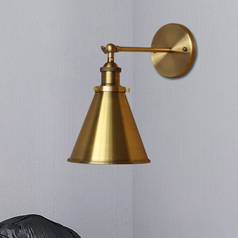 Captivate Your Living Room with Industrial Flair: The Conical Wall Mount Light