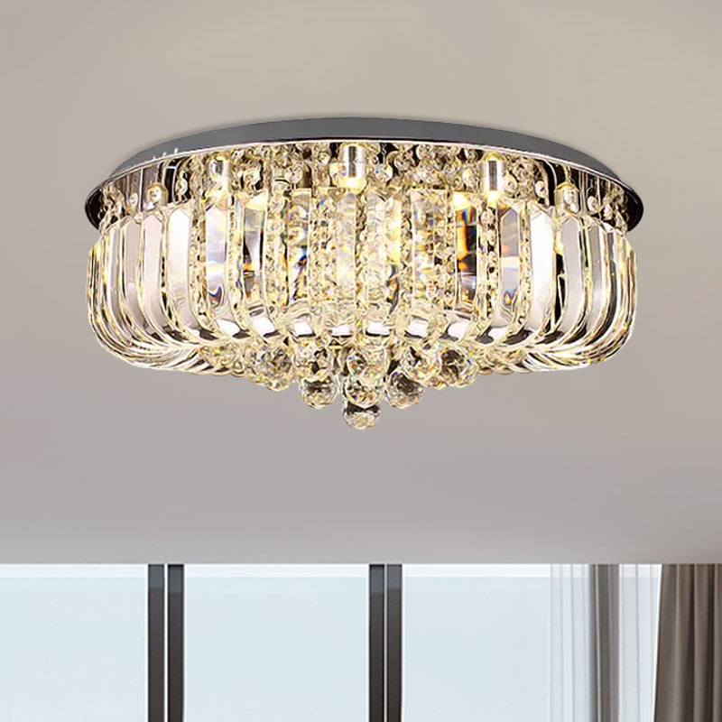 Layla Modern Gold LED Crystal Chandelier