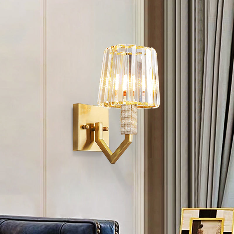 Isabella's Postmodern Crystal Prism Wall Sconce - Modern Elegance