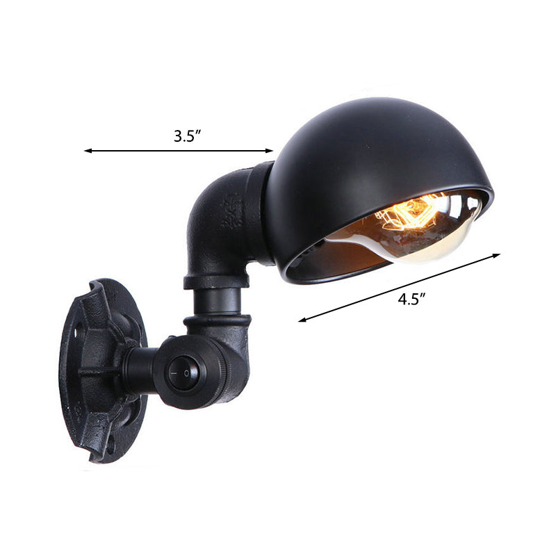 Aria Industrial Chic Sconce: Vintage Charm with Modern Versatility