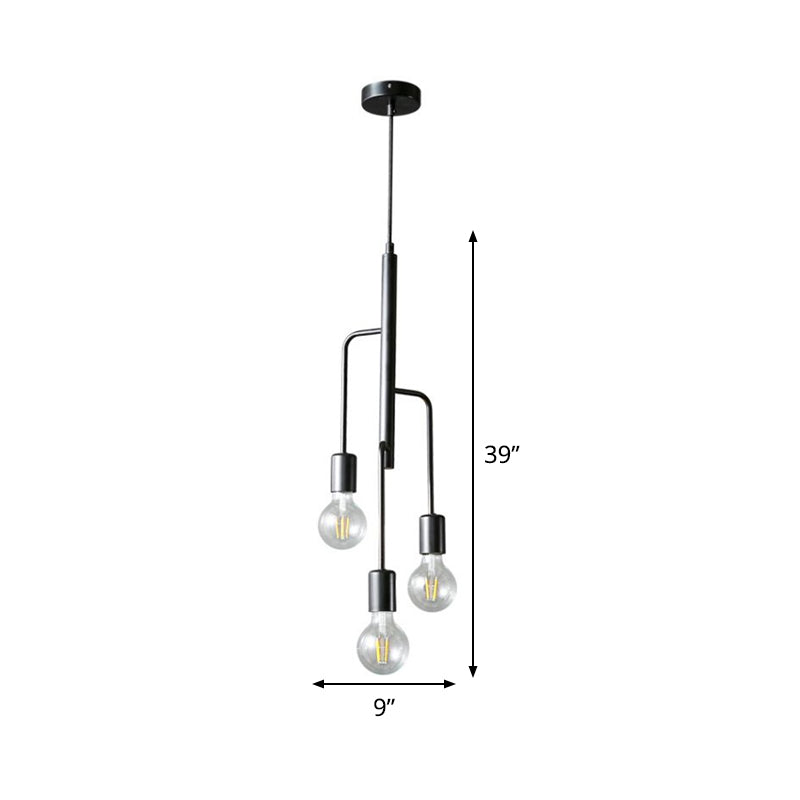 Illuminate Your Space with Timeless Style: The Industrial 3-Light Chandelier