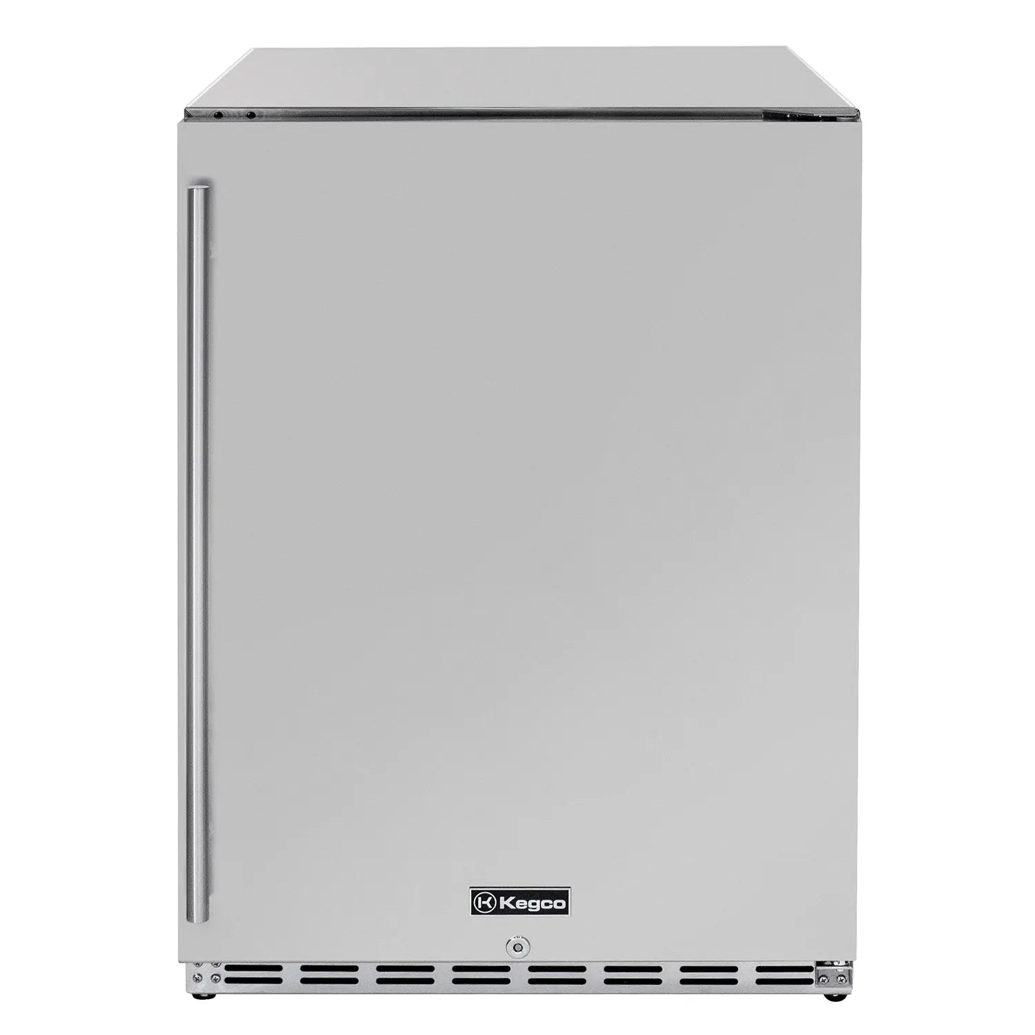 Kegco 24" Wide Outdoor All Stainless Steel Commercial Built-In Refrigerator