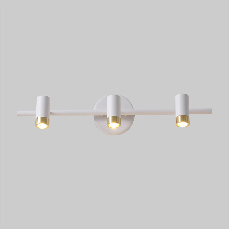 Leila Simplicity Meets Functionality: White 3-Arm LED Vanity Light