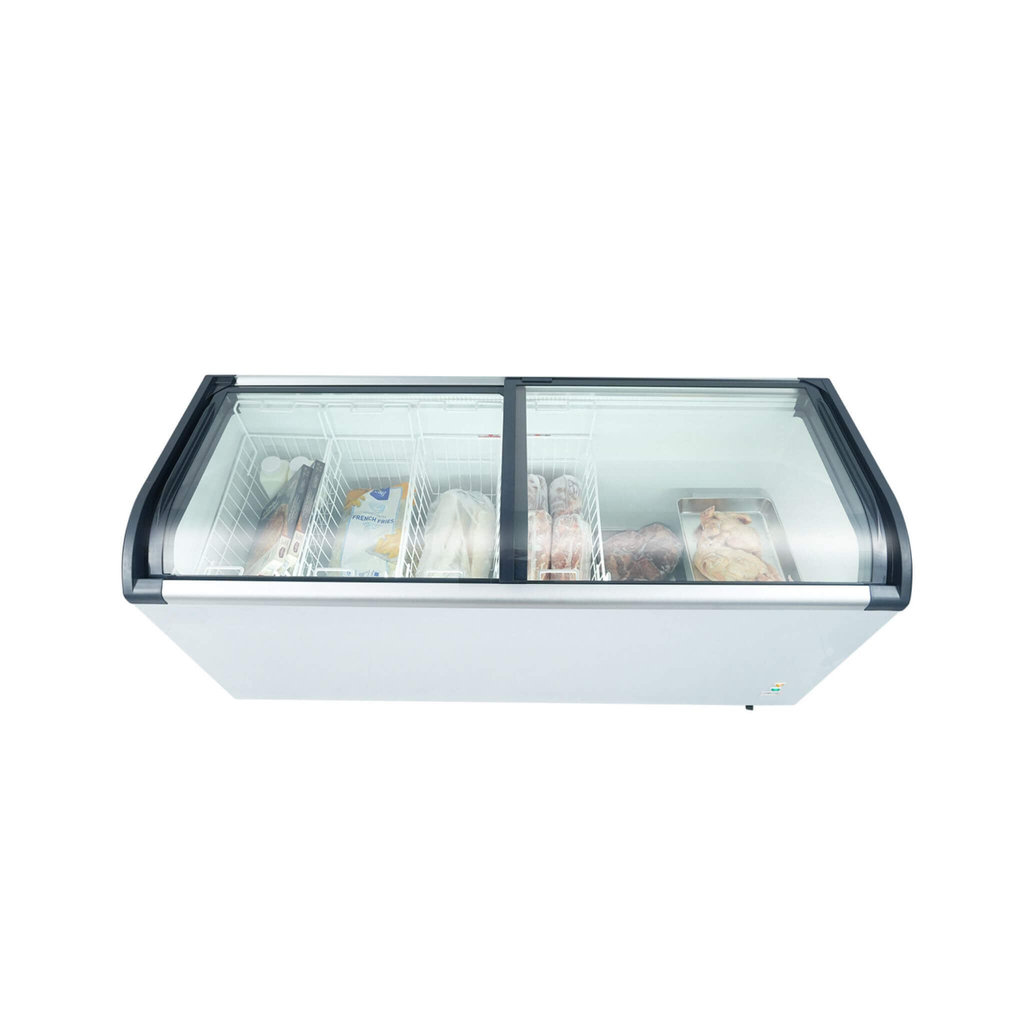 19.3 Cu.Ft Curved-Glass Commercial Display Ice Cream Freezer (SAK81726)