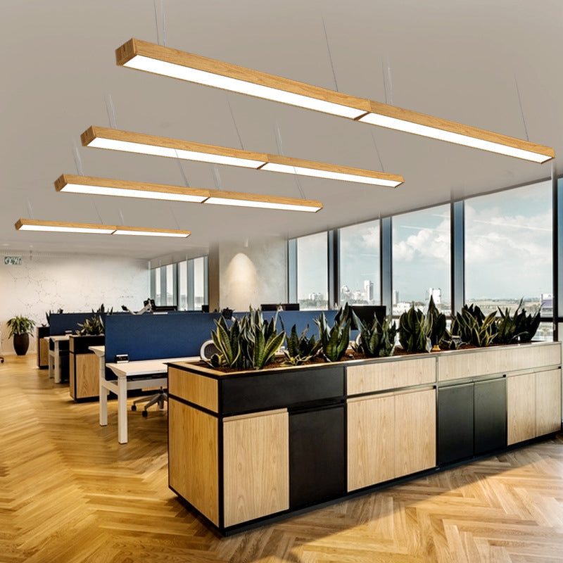 Axel's Modern Linear Pendant Lamp: Sleek Aluminum Design in Multiple Sizes
