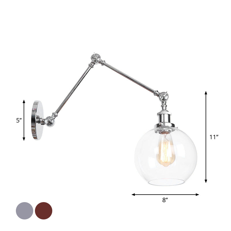 Embrace Industrial Flair and Focused Illumination: The Adjustable Swing Arm Wall Light