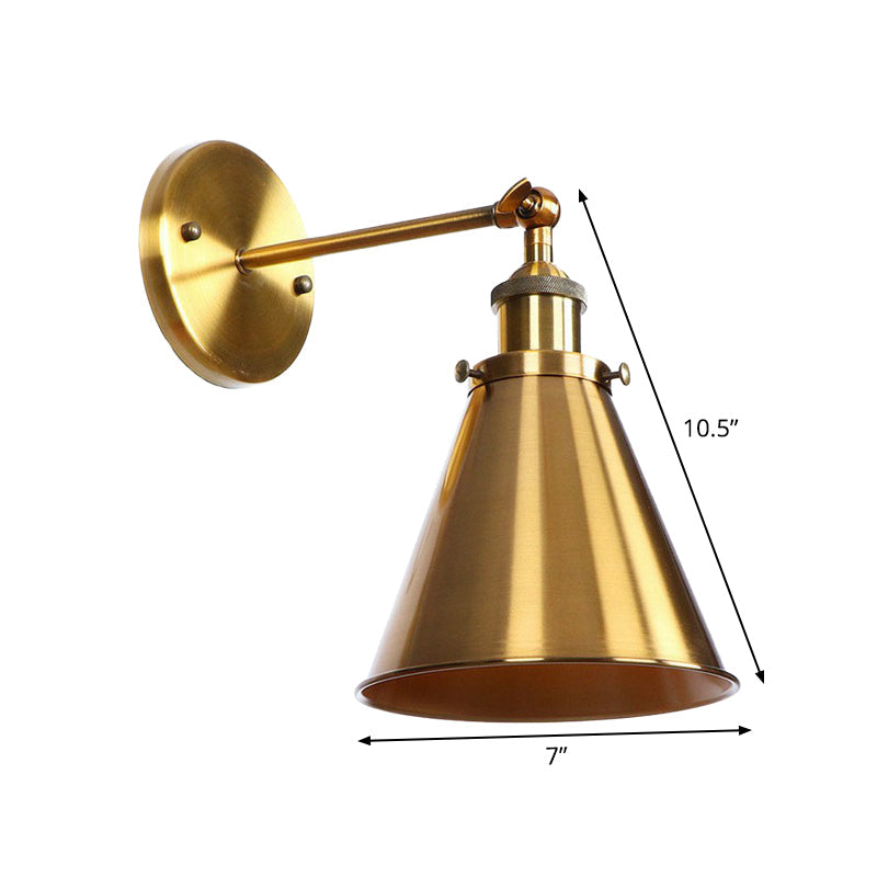 Embrace Industrial Versatility: The Adjustable Wall Sconce with Selectable Shade