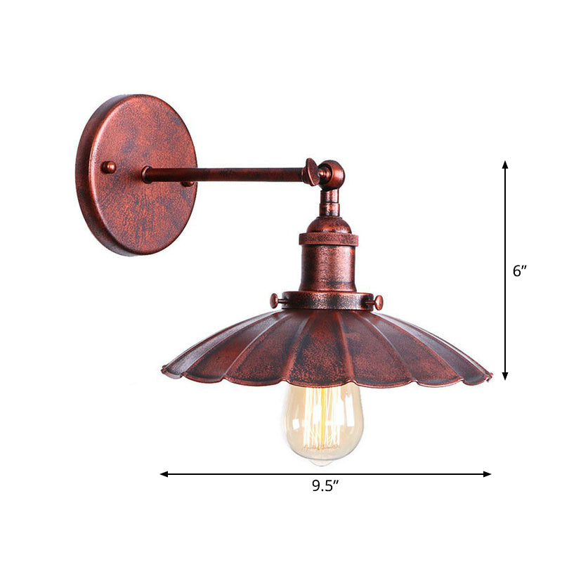 Illuminate Your Space with Rustic Charm: The Adjustable Farmhouse Wall Lamp