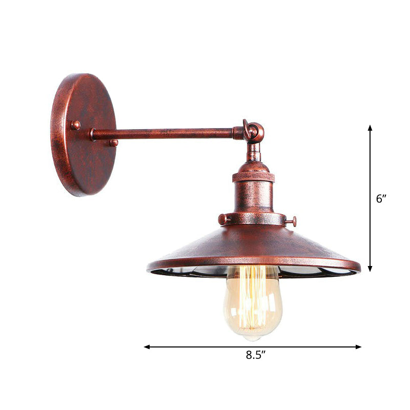 Illuminate Your Space with Rustic Charm: The Adjustable Farmhouse Wall Lamp