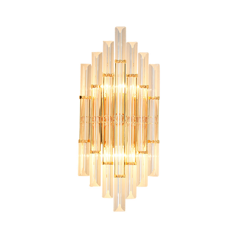 Alivia Elegance Meets Sparkling Brilliance: The Gold Crystal Wall Sconce (1-3 Lights)