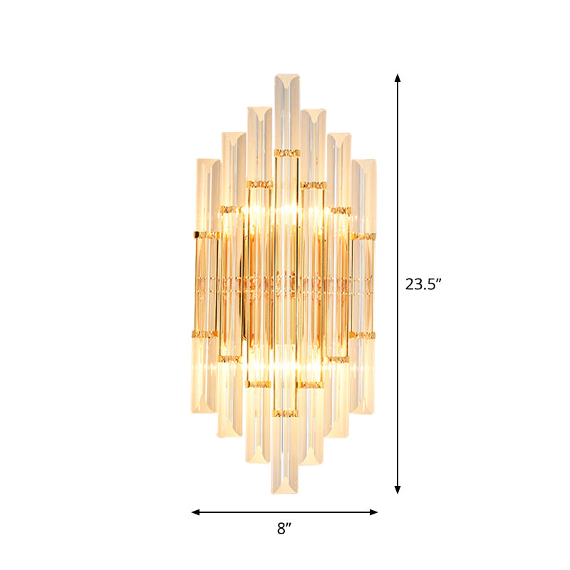 Alivia Elegance Meets Sparkling Brilliance: The Gold Crystal Wall Sconce (1-3 Lights)