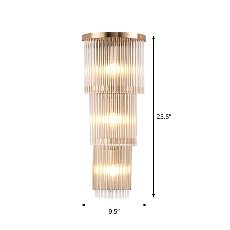 Elevate Your Space with the Luxurious Gold Crystal Wall Sconce