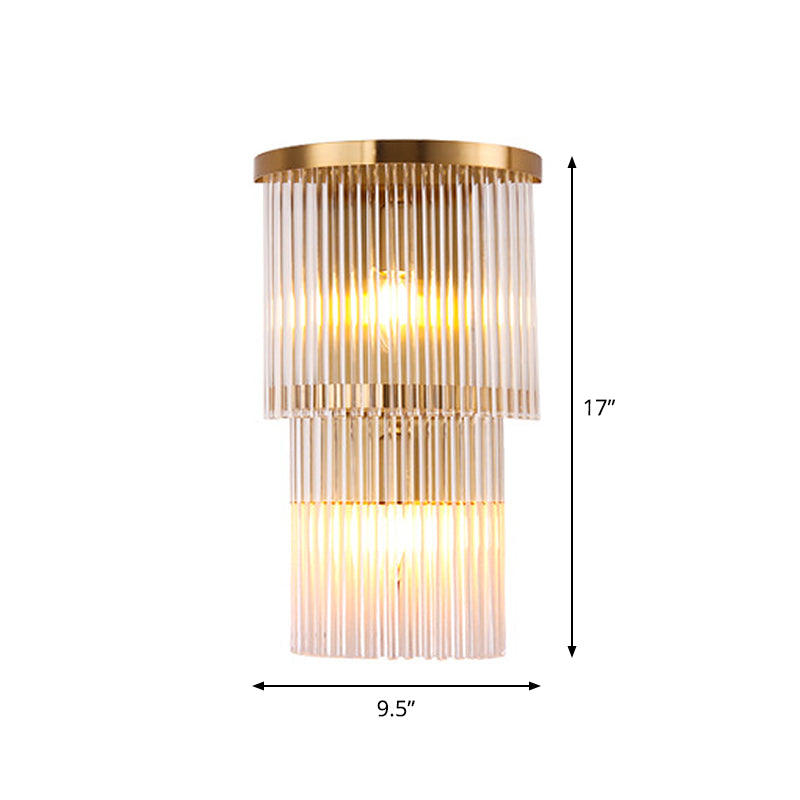Elevate Your Space with the Luxurious Gold Crystal Wall Sconce