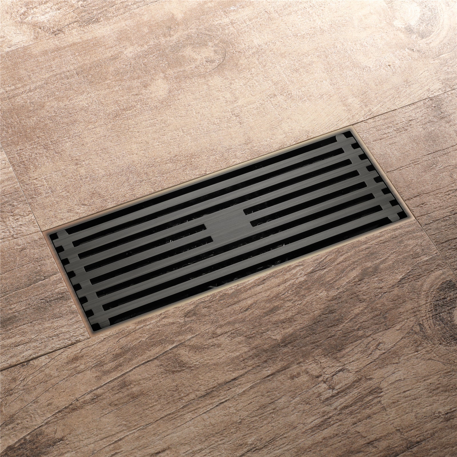 Oil rubbered bronze brass shower drain 4 or 8 inch  with ABS base