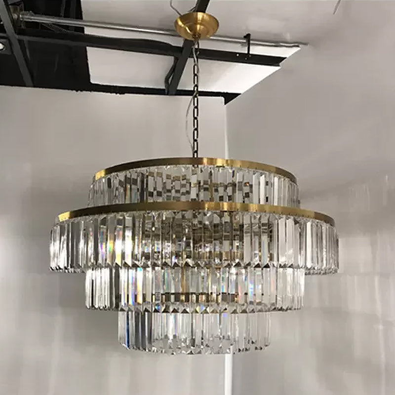 Cascading Brilliance: A Majestic Centerpiece for Your Dining Room
