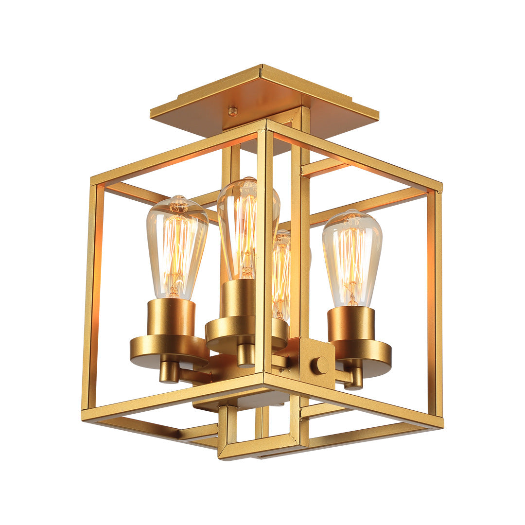 Aubrie Square Ceiling Light - Industrial Style for Modern Living