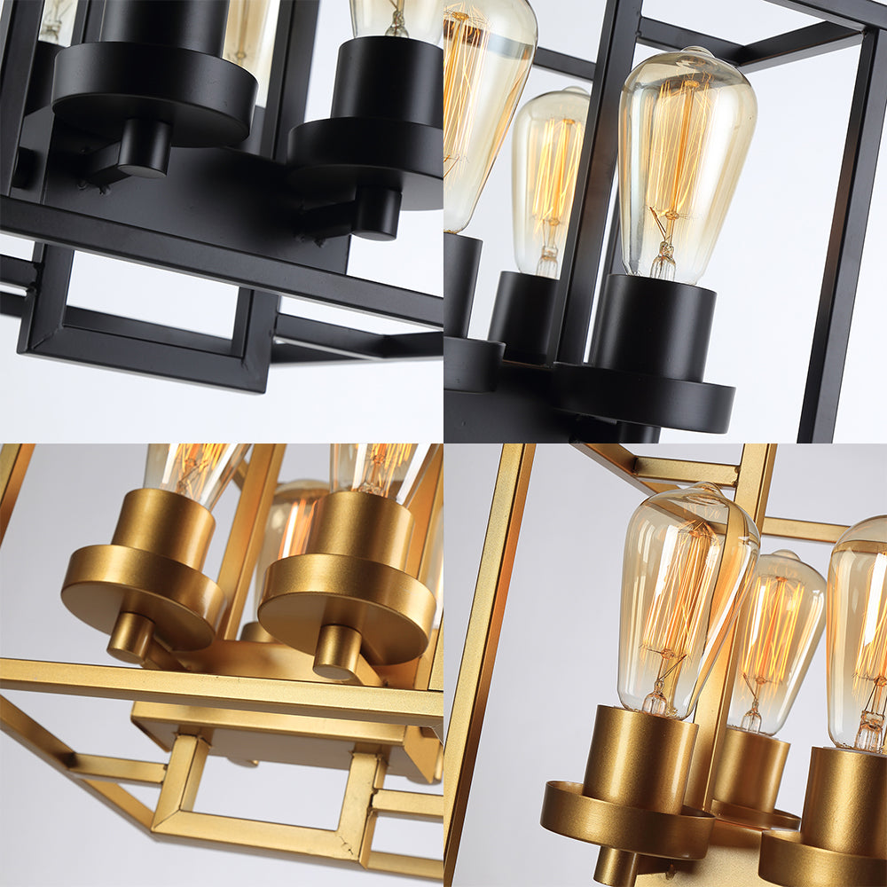 Aubrie Square Ceiling Light - Industrial Style for Modern Living