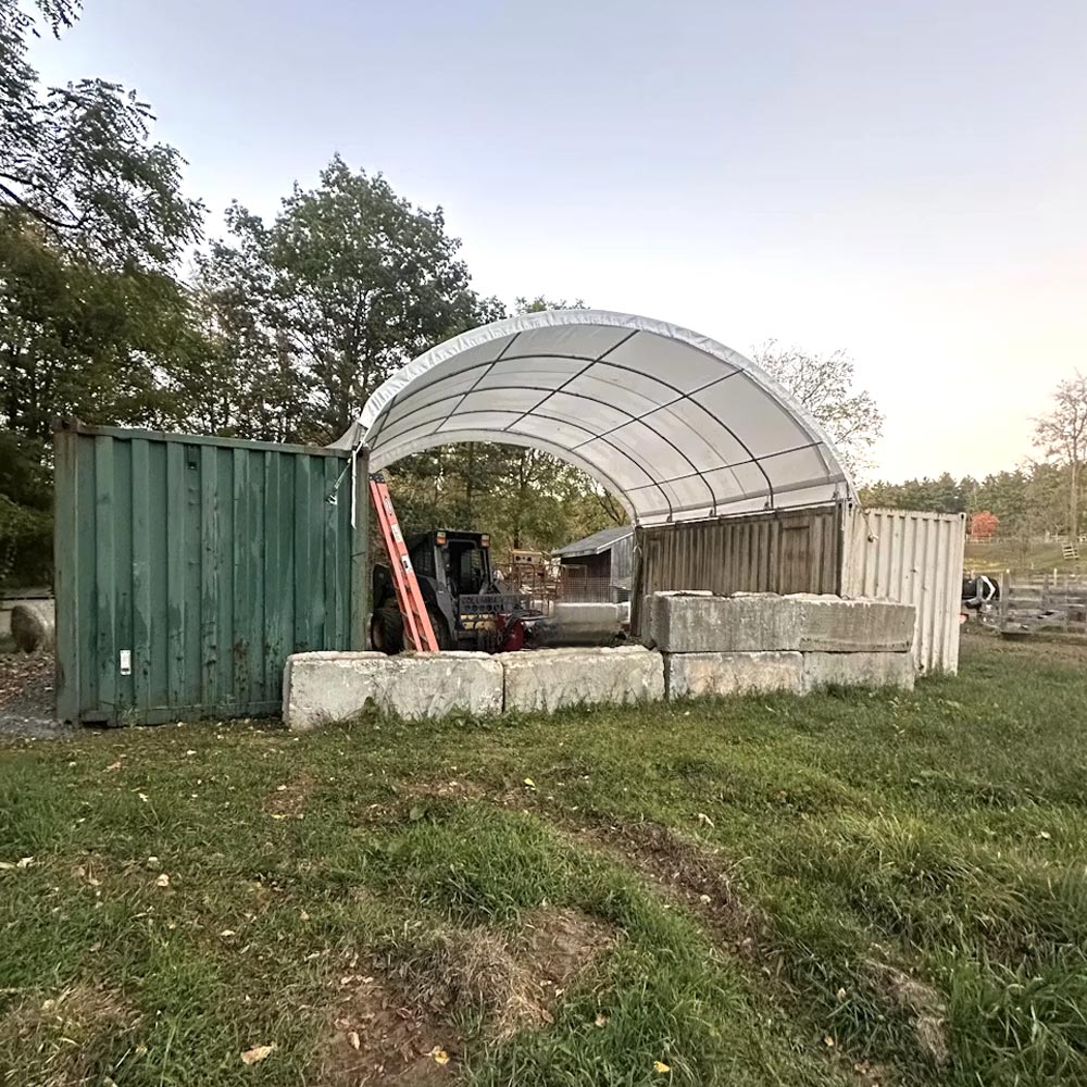 20'x20' Shipping Container Canopy Shelter